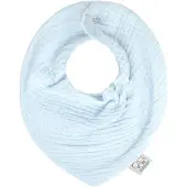 Sevira Kids - Slabbetje bandana katoen gaas, jeanne - Blauw Dès la naissance