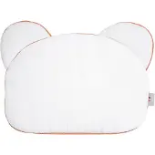 Sevira Kids - Katoenen babykussen plat en omkeerbaar - Wit 27 x 35 cm