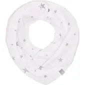 Sevira Kids - Omkeerbare nekbandana, stella - Wit / Roze 20 x 25 cm