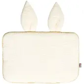 Sevira Kids - Katoenen babykussen plat en omkeerbaar - Ecru 25 x 35 cm