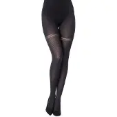 Merry Style Dames Panty – 60 DEN – Zwart-406 – S - MS-GB-408