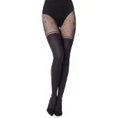 Merry Style Dames Panty – 60 DEN – Zwart-404 – L - MS-GB-408