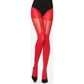 Merry Style Dames Panty - 60 DEN-Overknee-Look – Polyamide – Rood – S - MS-GB-260