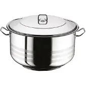 Bavary Arian – diepe kookpan – gastro – 43,5 liter – RVS zilver – Ø45x30 cm, incl. deksel