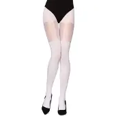 Merry Style Dames Panty - 60 DEN-Overknee-Look – Polyamide – Wit – XL - MS-GB-260