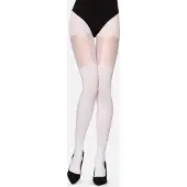 Merry Style Dames Panty - 60 DEN-Overknee-Look – Polyamide – Wit – M - MS-GB-260