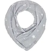 Sevira Kids - Omkeerbare nekbandana, stella - Grijs 20 x 25 cm
