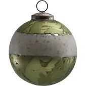 Ptmd collection PTMD Kerstbal glas Christmas goud 10x10x10 cm