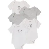 Vertbaudet Set van 5 body's baby korte mouwen