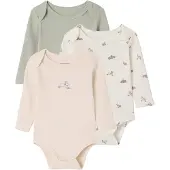 Vertbaudet Set van 3 body's baby lange mouwen