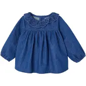 Vertbaudet Blouse voor babymeisjes van denim