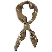 Sir Redman - Sjaals - WORK bandana taupe - taupe / wit