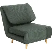 HOMCOM 2-in-1 slaapfauteuil - vouwbed - verstelbaar - groen