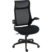HOMCOM ergonomische bureaustoel met 3D-armleuningen, mesh-rugleuning en hoofdsteun