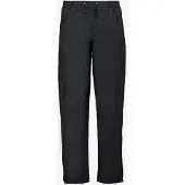 Mountain Peak heren dames regenbroek met ritsen zwart maat L