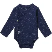 Noppies baby newborn romper Norsik van katoen Blauw Jongens Stretchkatoen V-hals - maat 68