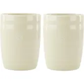 Zusss Set Van 2 Koffiemokken Dog Lover - Cadeau Dames Keramiek Zand / Bruin