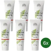 Urtekram Tea Tree Tandpasta – 75 ml – Multipack met 6 stuks