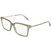 Ferragamo Bril - - SF3039 - Transparant kaki - Geïnjecteerd acetaat - 54/15/140