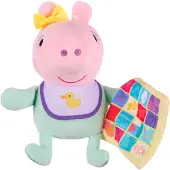 Pipsa Possu Peppa Pig Knuffel - 19 cm - Deken Evie - - OneSize - Knuffels