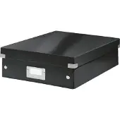 Leitz Opbergdoos leitz wow click store middel zwart | 6 stuks