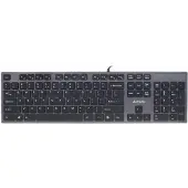 A4Tech KV-300H toetsenbord, USB, QWERTY, zwart/grijs