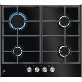 Electrolux KGG6426K, inbouw, 56 cm, zwart, gasfornuis met 4 zones