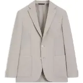 BOSS Slim-fit blazer van scheerwol met microdessin Maat 48