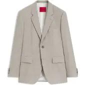 HUGO Modern-fit colbert van stretchtwill