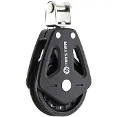 Tersma Single Swivel Bearing Toggle Head Pulley 50 Mm Zilver
