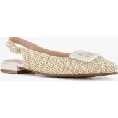 Nova dames raffia slingbacks beige maat 40