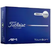 Titleist Tour Soft AIM Golfballen Wit 2026