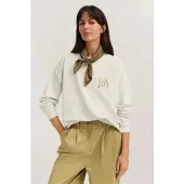 Bugatti Damen Sweatshirt van elastisch katoen