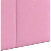 vidaXL Hangend hoofdbord Met LED-verlichting Roze Stof
