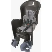 Polisport Kinderzitje achter Bilby Maxi - zwart/grijs - dragermontage (CFS)