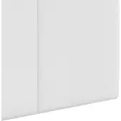 vidaXL Hangend hoofdbord Met LED-verlichting Wit Stof