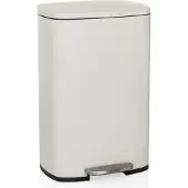 Hjh OFFICE Afvalbak / prullenbak CLEAN XV 50 l staal beige