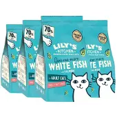 Lily's Kitchen 4x Katenvoer Droog Adult Witvis & Zalm 800 Gr
