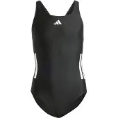 Adidas Sportieve badmode '3-Stripes C-Back Swimsuit' zwart / offwhite