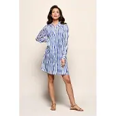 Mart Visser Georgie Streep Tuniek Offwhite / Kobalt