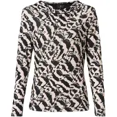 Mart Visser Caitlin Print Top Creme / Zwart