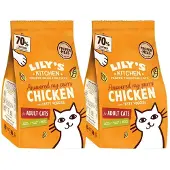 Lily's Kitchen 2x Kattenvoer Droog Adult Kip & Groenten 2 Kg