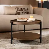 Bronx Salontafel Rio Ø58 cm rustiek eiken