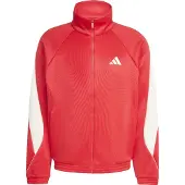 Adidas Sportsweatvest 'Stadium' bloedrood / wit