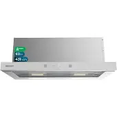 Cecotec Bolero Flux Tlt 604400 Telescopische Afzuigkap 60 Cm