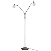 LINDBY Vloerlampe , Gwendolin, Metallic, Woonkamer, Metaal, Modern