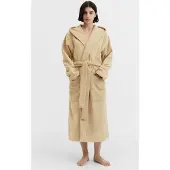 Tekla Unisex Hooded Bathrobe Sienna Maat: S | Badjassen Outlet | Unisex