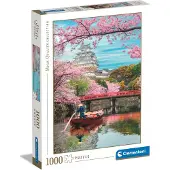 Clementoni - Puzzel - 1000 Stukjes - Kasteel Himeji in de Lente - Puzzel Voor Volwassenen - High Quality Collection