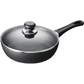 Scanpan Hapjespan / Sauteerpan met deksel Classic Induction ø 24cm / 2 liter - geschikt voor alle warmtebronnen - standaard anti-aanbaklaag