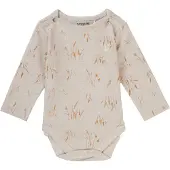 Noppies romper beige Jongens/Meisjes Stretchkatoen Ronde hals All over print - 50